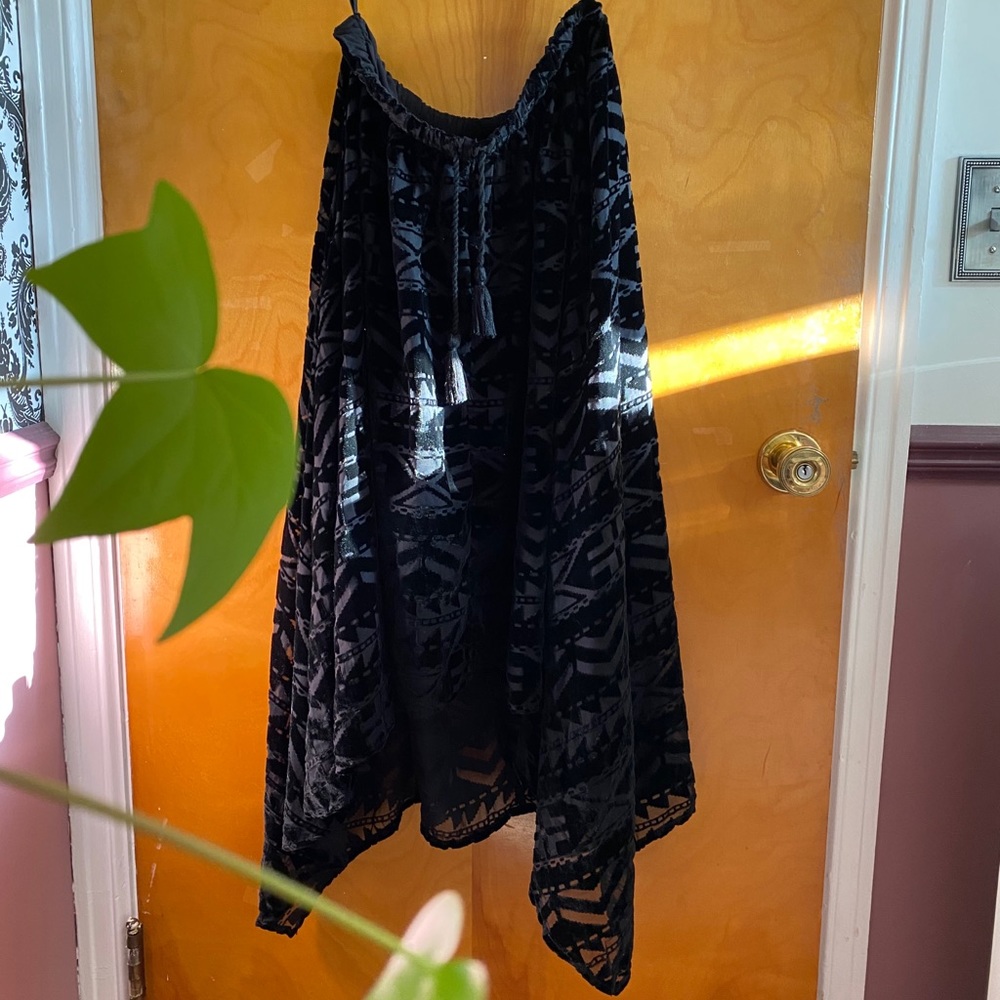 Ralph Lauren Velvet High/Low Skirt Size M